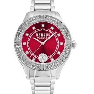 Versace 36mm Red Enamel Watch